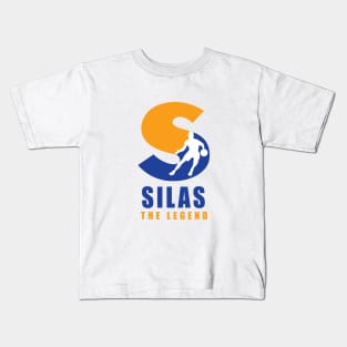 Silas Custom Player Basketball Your Name The Legend Kids T-Shirt